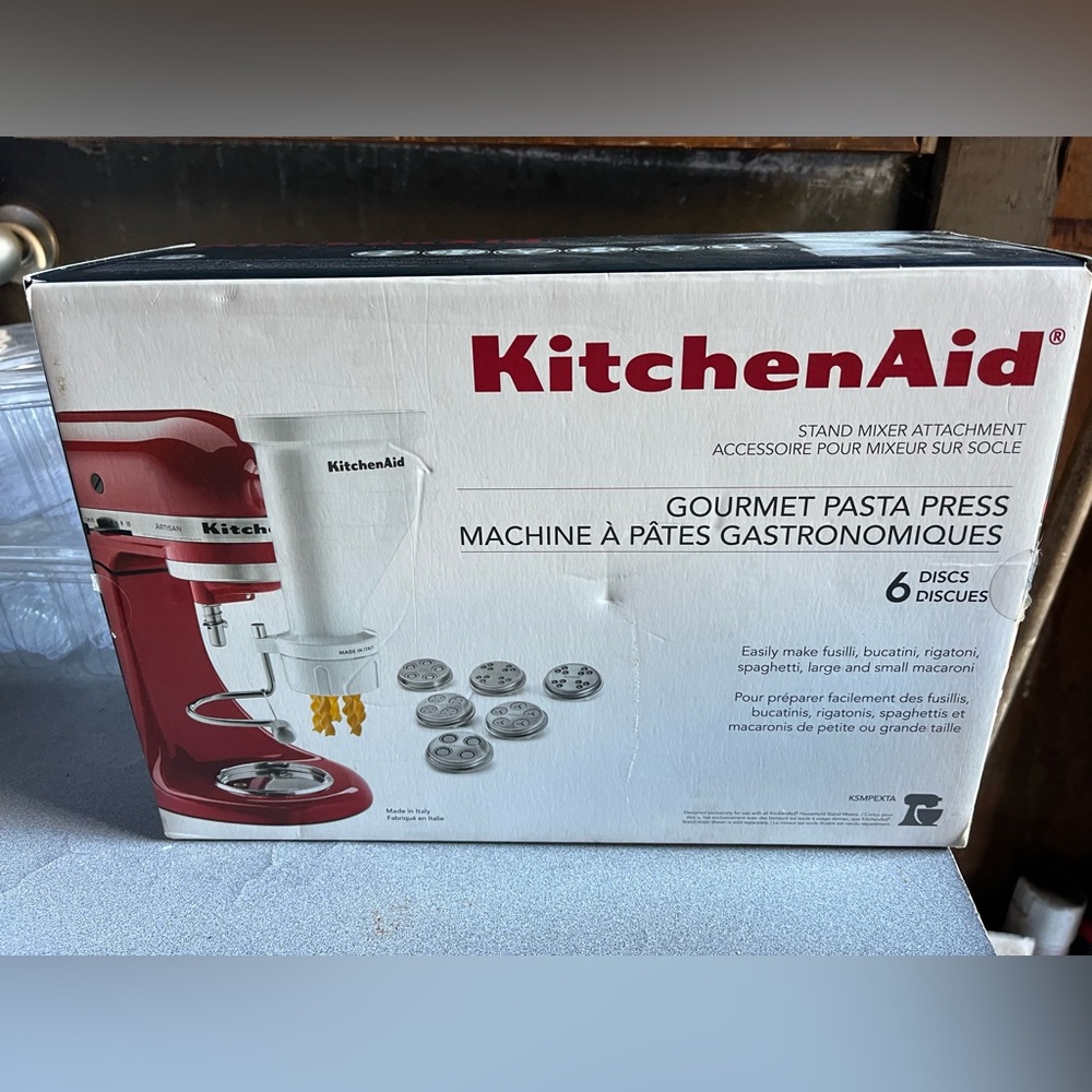 Kitchen Aid Gourmet Pasta Press Stand Mixer Attatchment